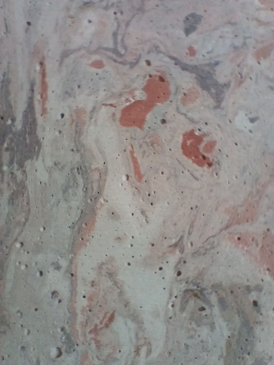 Foto ravvicinata dell’impasto, delle inclusioni e delle sedimentazioni
